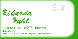 rikarda muhl business card